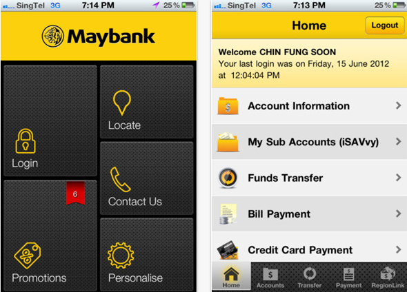 Maybank Singapore app: Pay bills and transfer funds from ...