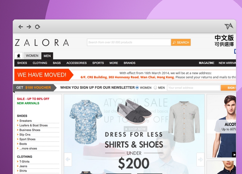 Hong Kong online shopping Zalora