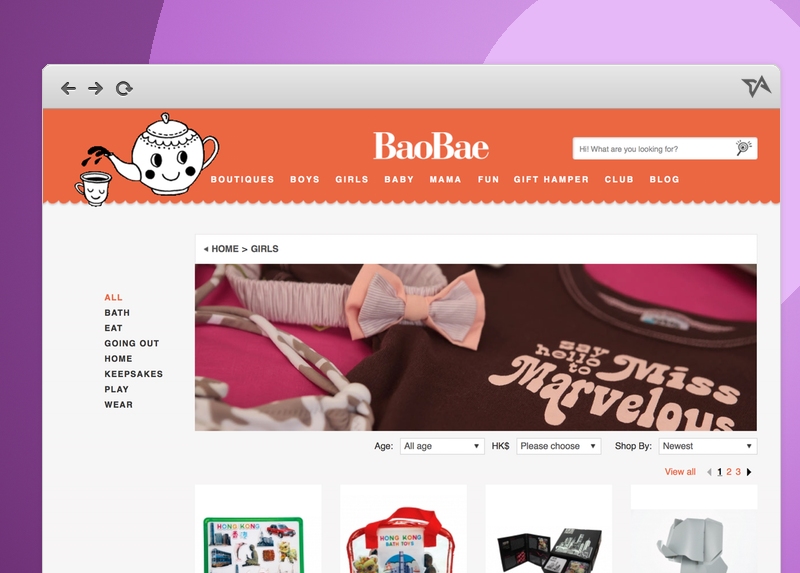 Hong Kong online shopping Baobae