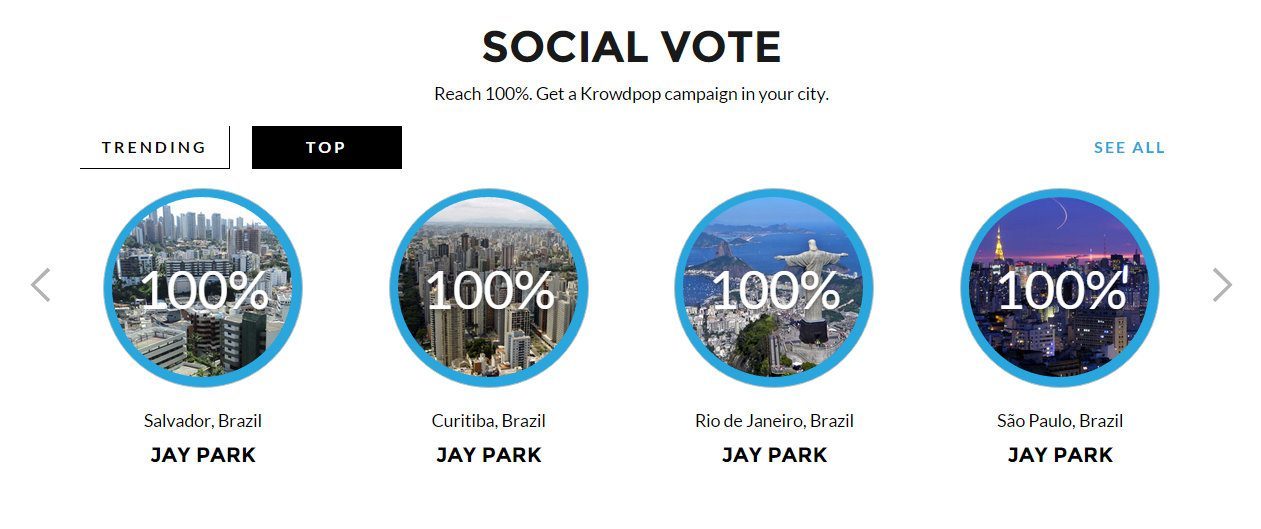 Brazilian crowdfunders really like Jay Park.
